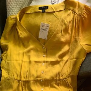 Mustard Yellow J.Crew Top